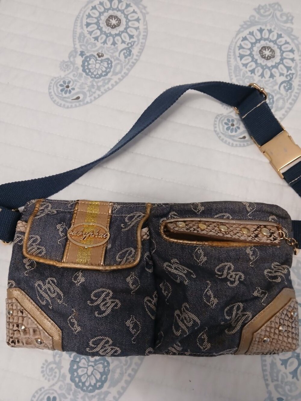 Baby Phat Denim Retro Fanny Pack